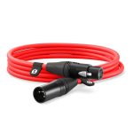 XLR3M-R_RODE_Cavo Rode XLR 3-pin per microfono 3m rosso
