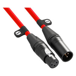 XLR3M-R_RODE_Cavo Rode XLR 3-pin per microfono 3m rosso