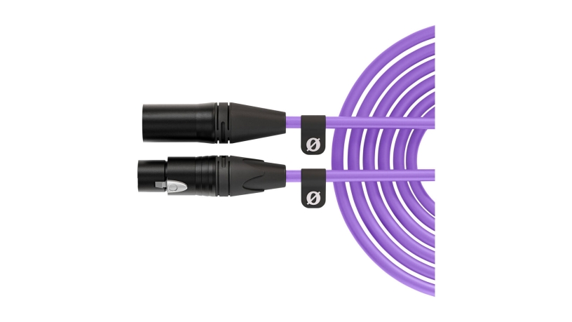 XLR6M-PU_RODE_Cavo Rode XLR 3-pin per microfono 6m viola