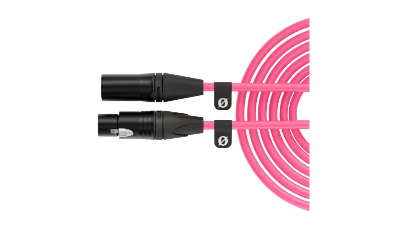 XLR6M-P_RODE_Cavo Rode XLR 3-pin per microfono 6m rosa