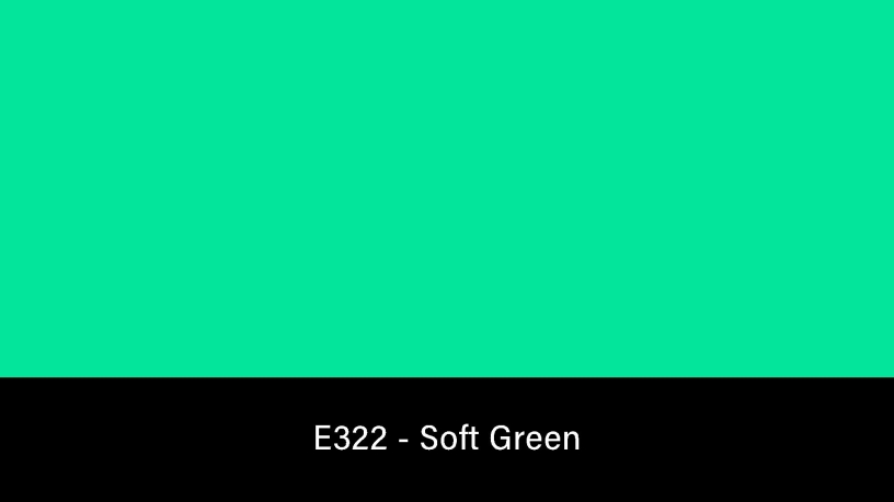 E322_Rosco_E-Colour+ 322 Soft Green