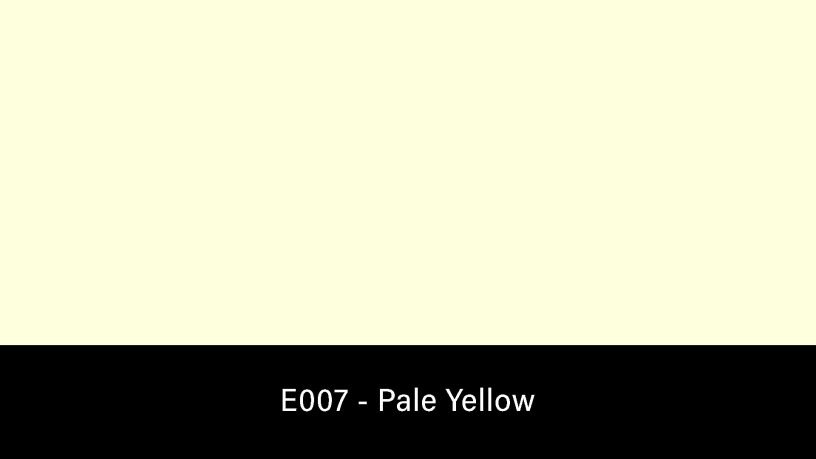 E007_Rosco_E-Colour+ 007 Pale Yellow