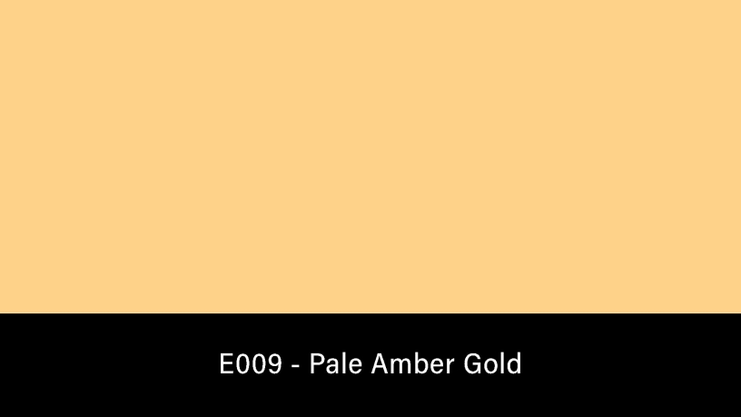 E009_Rosco_E-Colour+ 009 Pale Amber Gold