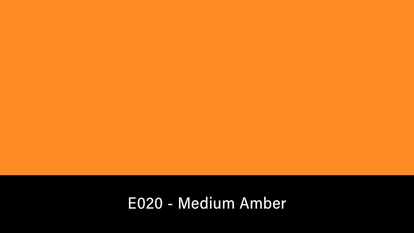 E020_Rosco_E-Colour+ 020 Medium Amber