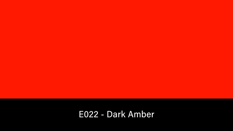 E022_Rosco_E-Colour+ 022 Dark Amber