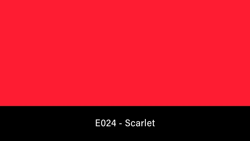 E024_Rosco_E-Colour+ 024 Scarlet