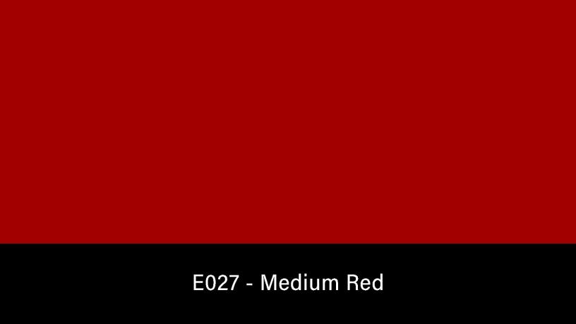 E027_Rosco_E-Colour+ 027 Medium Red