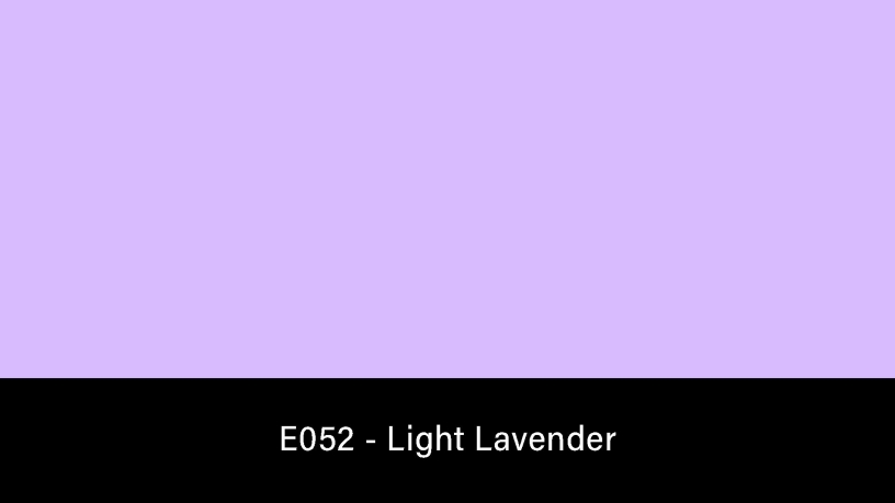 E052_Rosco_E-Colour+ 052 Light Lavender