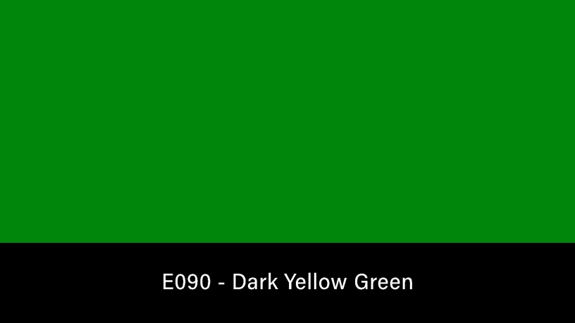 E090_Rosco_E-Colour+ 090 Dark Yellow Green