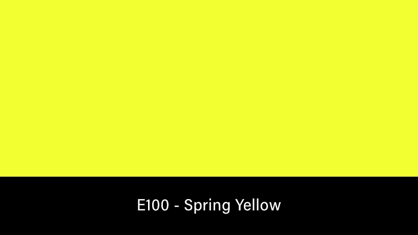 E100_Rosco_E-Colour+ 100 Spring Yellow