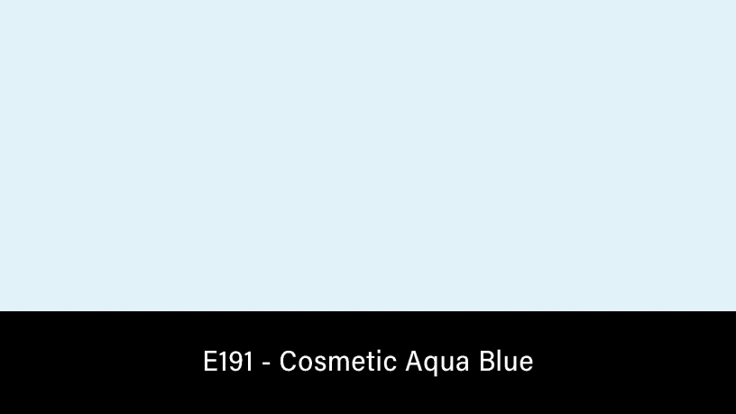 E191_rosco_E-Colour+ 191 Cosmetic Aqua Blue