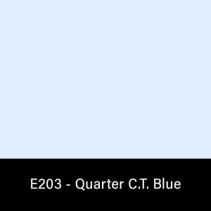 E203_Rosco_E-Colour+ 203 Quarter C.T. Blue