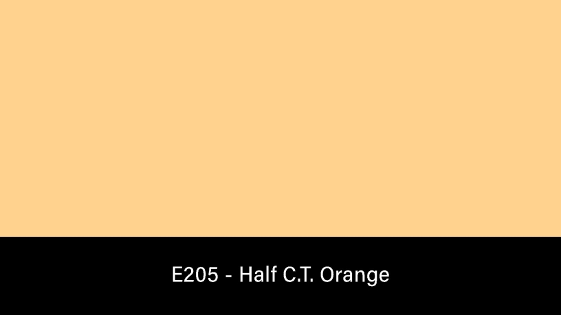 E205_Rosco_E-Colour+ 205 Half C.T. Orange