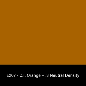 E-Colour+ 207 C.T. Orange + .3 Neutral Density