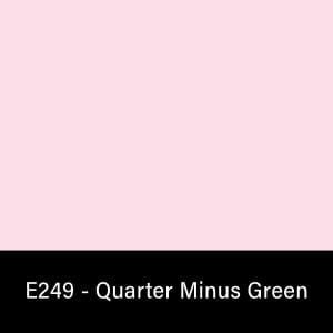 E249_Rosco_E-Colour+ 249 Quarter Minus Green