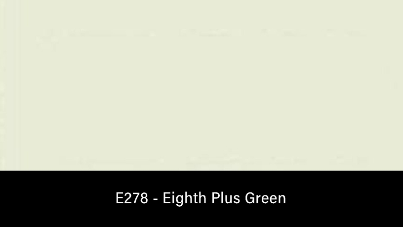 E278_Rosco_E-Colour+ 278 Eighth Plus Green