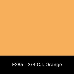 E285_Rosco_E-Colour+ 285 Three Quarter C.T. Orange