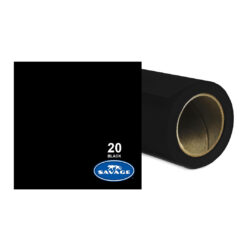 Fondale Savage in carta colore 20 Black 1.35 x 11m
