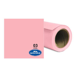 Fondale Savage in carta colore 03 Coral 2.72 x 11m