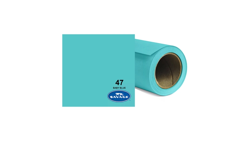 Fondale Savage in carta colore 47 Baby Blue 2.72 x 11m