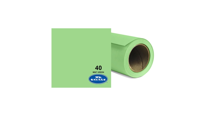 Fondale Savage in carta colore 40 Mint Green 2.72 x 11m