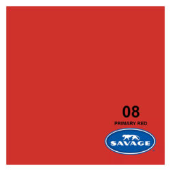 Fondale Savage in carta colore 08 Primary Red 2.72 x 11m