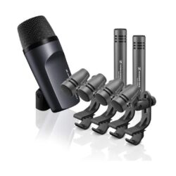 Kit Sennheiser E 600 drum set con 4 microfoni E 604 + 4 supporti MZH 604 + 2 E 614 + 1 E 602