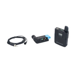 Sennheiser AVX MKE 2 Sistema completo con transmisor de bolsillo, micrófono omnidireccional y receptor portátil