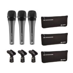 Kit Sennheiser 3PACK E835 Evolution con 3 microfoni E 835 con clamp e buste