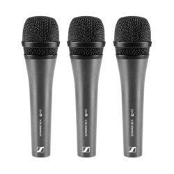 Kit Sennheiser 3PACK E835 Evolution con 3 microfoni E 835 con clamp e buste