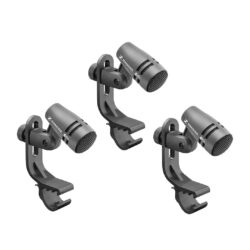 Kit Sennheiser 3PACK E604 Evolution con 3 microfoni E 604 con clamp e buste