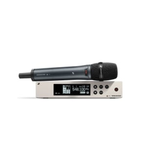 Kit Sennheiser EW 100 G4 865 S con microfono trasmettitore con switch on/off, capsula dinamica supercardioide e ricevitore fisso