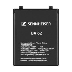 Accumulatore ricaricabile Sennheiser BA 62 per trasmettitore digitale SK 6212