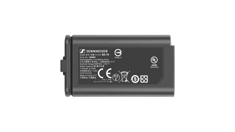 Kit Sennheiser EW-DX MKE 2 SET (R1-9) vista batterie