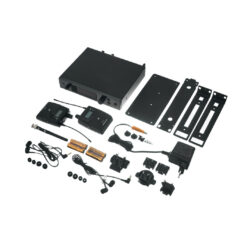 Sennheiser EW IEM G4 TWIN A1 Sistema In Ear Monitor con Trasmettitore fisso SR IEM G4 stereo, Ricevitore EK IEM G4 stereo, Auricolari IE4 e Kit montaggio a rack 19" GA3