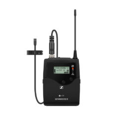 509658_SENNEHISER_Kit Sennheiser EW 500 G4 MKE 2 GW con trasmettitore tascabile, microfono cardioide a clip e ricevitore fisso