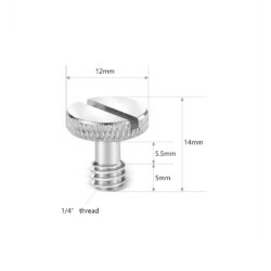 1615B_SMALLRIG_Set viti SmallRig 1615B con filettatura da 1/4" (5 pezzi)