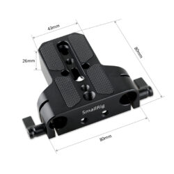 1674_SmallRig_Piastra con doppio fissaggio per canna da 15mm