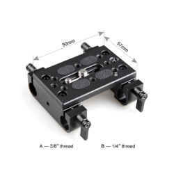 1775_SMALLRIG_Piastra di montaggio SmallRig 1775 con doppio morsetto per asta da 15 mm