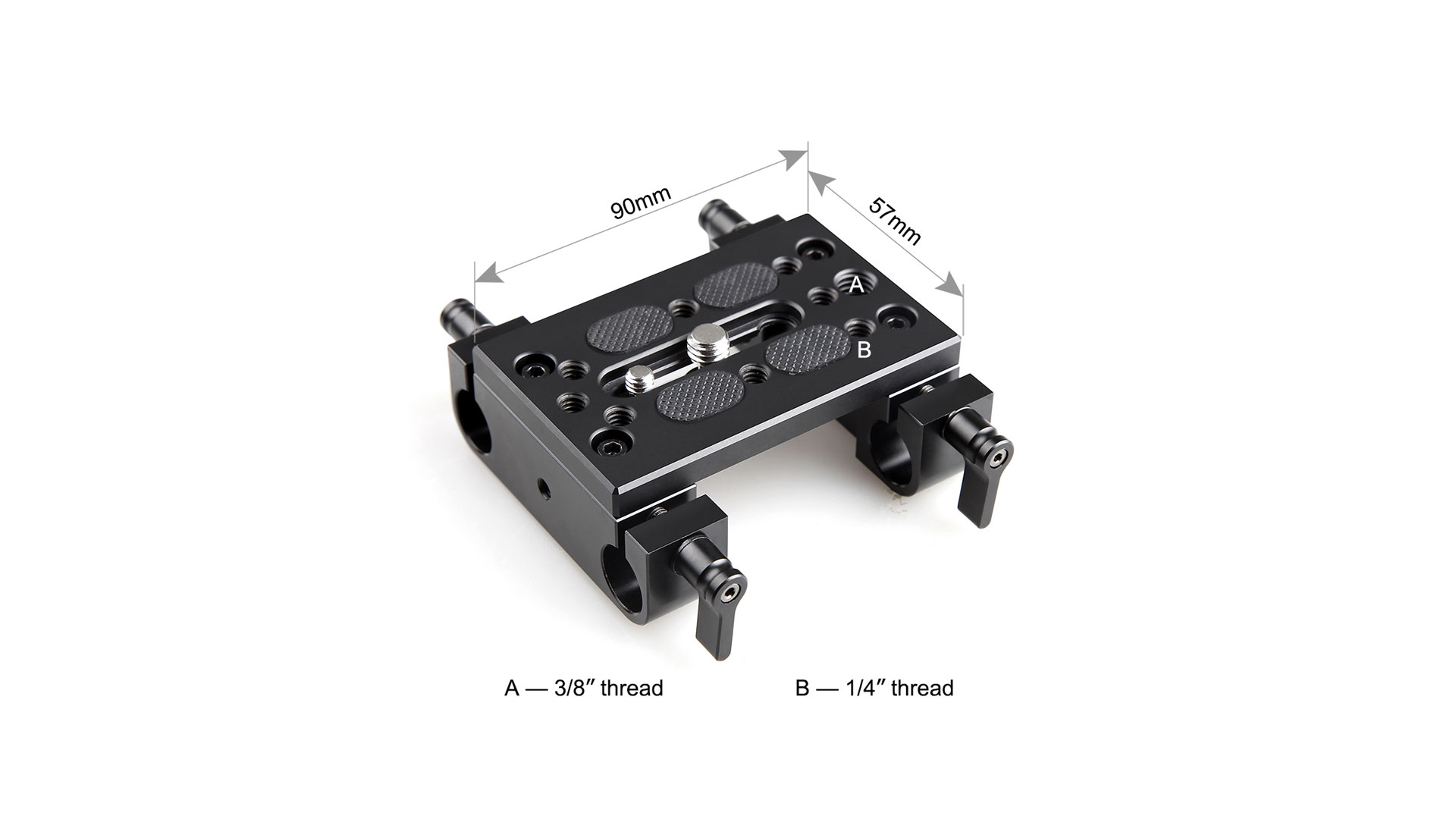 1775_SMALLRIG_Piastra di montaggio SmallRig 1775 con doppio morsetto per asta da 15 mm