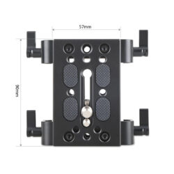 1798_SmallRig_Piastra 1798 con doppio fissaggio per canna da 15mm fissaggio per cavalletti e blocco binari
