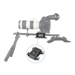 1798_SmallRig_Piastra 1798 con doppio fissaggio per canna da 15mm fissaggio per cavalletti e blocco binari