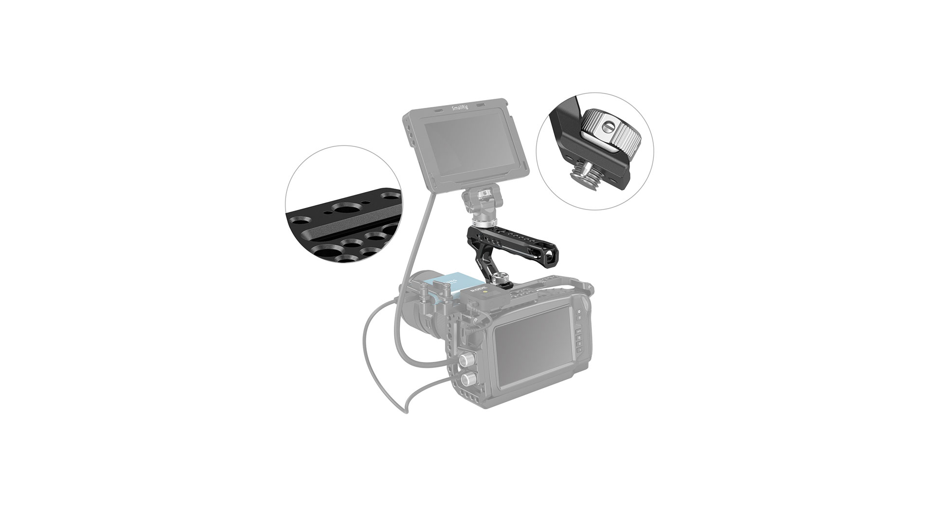 2165C_SMALLRIG_Maniglia SmallRig 2165C con attacco Arri e fori di montaggio per accessori (nuova versione)