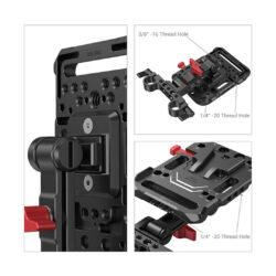 2991_SmallRig_Piastra SmallRig 2991 per attacco batteria V-Lock su canne 15mm