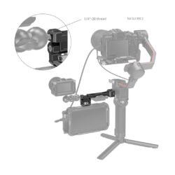 3026_SMALLRIG_Supporto per monitor SmallRig 3026 con morsetto per DJI RS 2 / RSC 2 / RS 3 / RS 3 Pro / RS 3 mini