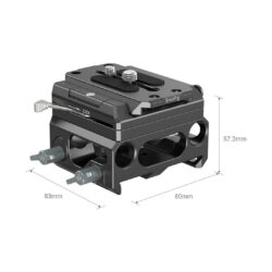 3067_SmallRig_Piastra SmallRig 3067 con doppio morsetto per canne standard da 15 mm