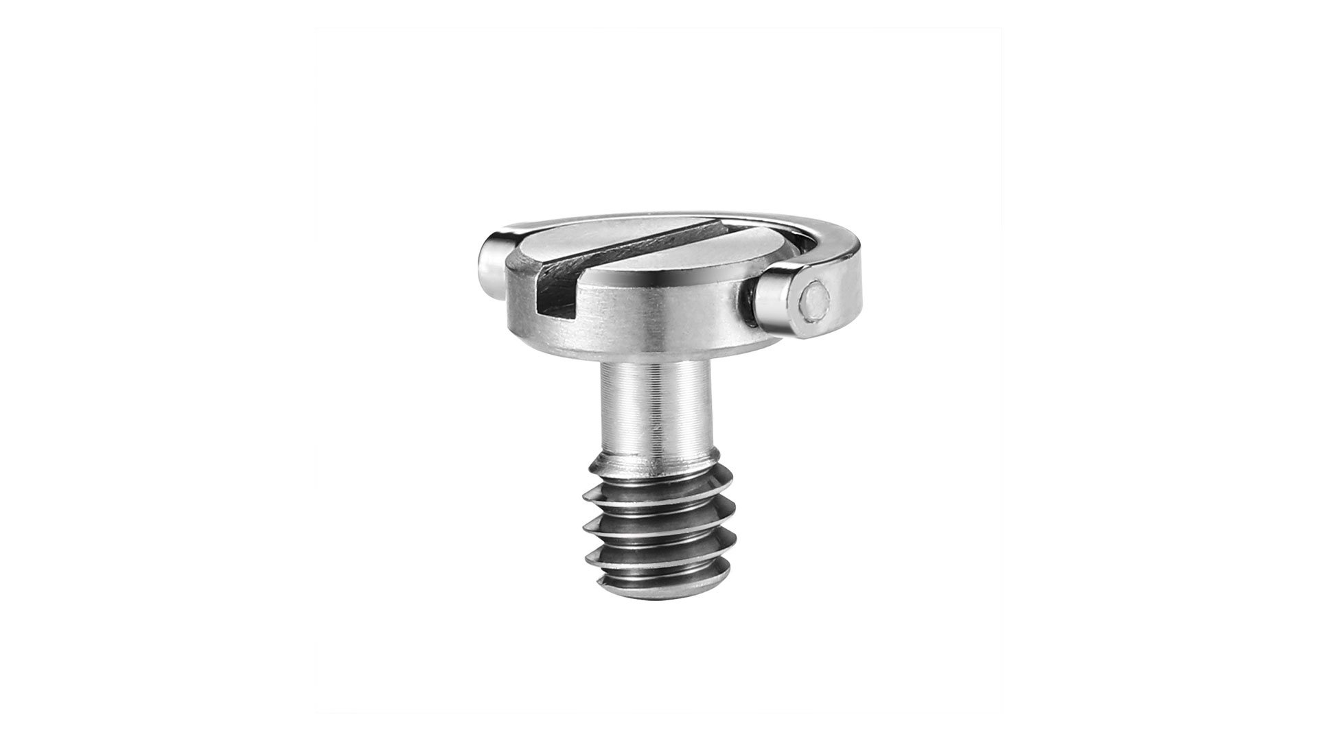 5 Viti Di Montaggio 1/4″ In Acciaio Inossidabile Con Anello A D – Per Fotocamere, Treppiedi E Monopiedi