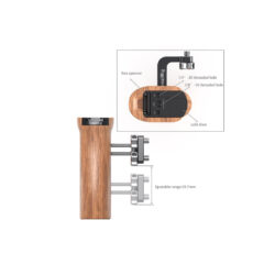 HSN2093C_SmallRig_Maniglia laterale universale SmallRig HSN2093C in legno