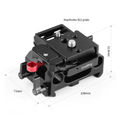 Piastra di base per BMPCC 4K e 6K (compatibile con Manfrotto 501PL)