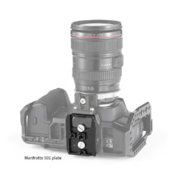 Piastra di base per BMPCC 4K e 6K (compatibile con Manfrotto 501PL)